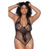 body string tamanho grande tule preto halter cruzado floral delicado laço costas sensual elastico modelador decote ajustavel corte cavado elastano