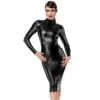 vestido midi elegante modelador laminado tule frente lisa costas transparentes fita strass mangas compridas gola alta fechamento ganchos poliéster elastano