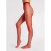 Greta meias arrastão vermelhas sensuais elegantes duradouras alta qualidade fios fundilho algodão ponta reforçada conforto poliamida elastano
