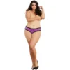 calcinha microfibra renda laço costas feminina sexy confortável macia elástica ajustada leve respirável durável poliéster elastano nylon